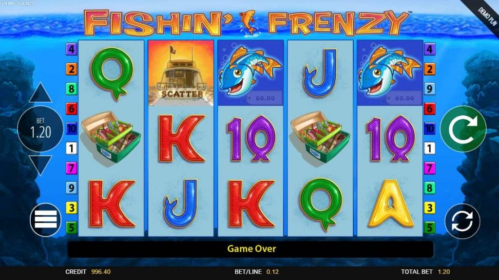 Classic Fishin Frenzy Slot.