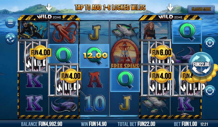 6 wild sharks game